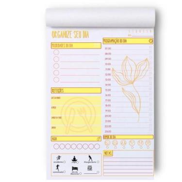 Imagem de 1 Planner do Dia Rotina Diário Daily Organizador Blocado - Impressões 