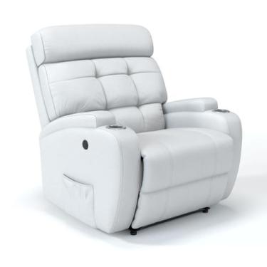 Imagem de Cadeira de Massagem Reclinável Elétrica Em Couro Bovino - Modelo Flore