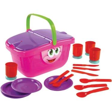 Imagem de Brincando De Casinha Cesta Picnic 21Pcs Dismat