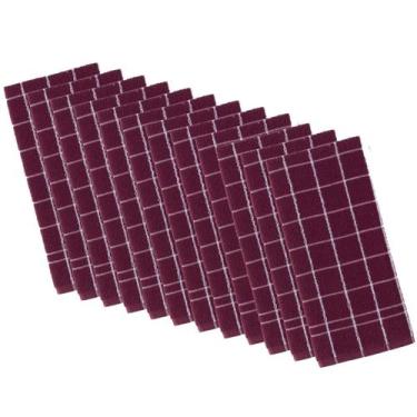 Imagem de Kit 12 panos de prato teka chef premium atoalhado 100% algodão 45 x 70