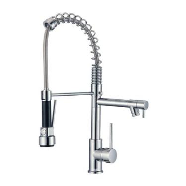 Imagem de Torneira Cozinha Bancada Premium Goumert Inox Cromado Spray - KOKAY, 0