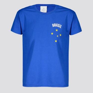 Imagem de Camisa Brasil Clássica Infantil Azul - Licenciados, 6 ANOS