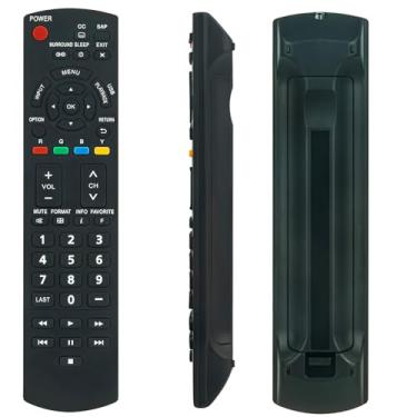 Imagem de Beyution Controle remoto de substituição N2QAYB000806 adequado para Panasonic Plasma HDTV TV TC-L50EM5 TC-50PU54 TC-50PU542 TC-60PU54 TC-60PU542 TC-P42X5 TC-P42X52 TC-P50U50 TC-P50U50 TC-P550 0U502