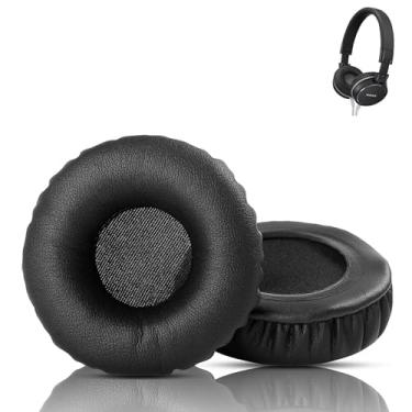 Imagem de ACCOUTA Almofadas auriculares compatíveis com as almofadas auriculares Sony MDR-ZX610 de substituição com couro proteico mais macio e espuma viscoelástica