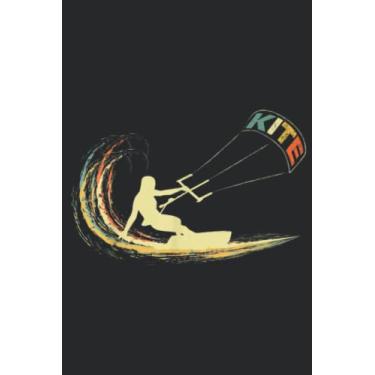 Imagem de KITE Kiteboarding Kiting Kitesurfing Kitesurf Gift Nice: Lined Journal Notebook To Do Schedule, Medium 6x9 Inches, 100 Pages, Printed Cover