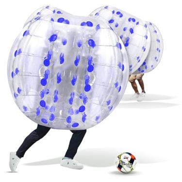 Imagem de Houseables Bola de bolha humana, bola Zorb, Bubble Soccer, Zorb, para-choques, para adultos, humanos, crianças, sumo, hamster, inflável, alça, corpo inteiro, tamanho humano, gigante, terno, 1,5 m