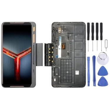 Imagem de Substituição da tela móvel Expansão de jogo Screen LCD original para for ASUS Rog Phone II ZS660KL com Montagem Full (Black) Ecrã LCD