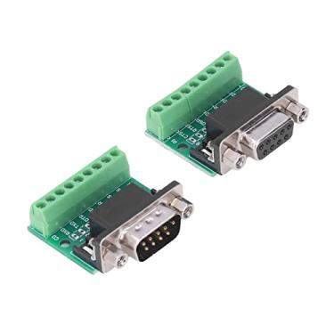 Imagem de Adaptador de Conector Fêmea Macho Db9, Bloco Terminal de Parafuso, Placa de Conversão de 9 Pinos e 9 Furos, Material Pcb, para Rs232 Rs485
