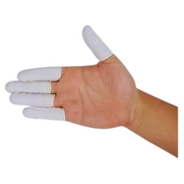 Imagem de Kit 30 Unidades Dedeira de Látex - Protetor De Polegar - Protetor De Digitais - Conjunto Berços De Dedo De Látex - Pacote Mangas De Dedo - Conjunto De Emulsão Para Berços De Dedo