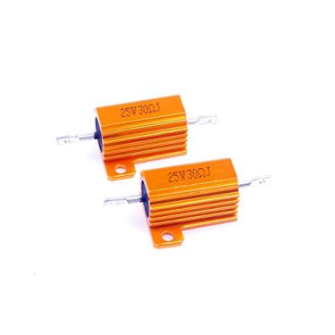 Imagem de LM YN 25 Watt 30 Ohm 5% Resistor de Corda de Alumínio Eletrônico Resistor de Ouro para Luzes de LED Inversor Divisor de Frequência Servo Industrial Control 2 peças