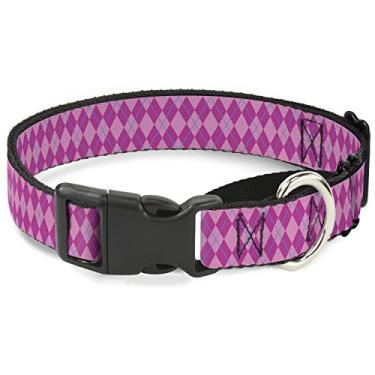 Imagem de Buckle-Down Coleira para cães martingale - Rosa argila/Fúcsia/Azul - 1.