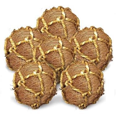 Imagem de SunGrow Bolas sortidas para mastigar coelho e gato, brinquedo de atividade de dentição para animais de estimação, melhora a saúde dentária, alívio de estresse, saudável para as gengivas e dentes do