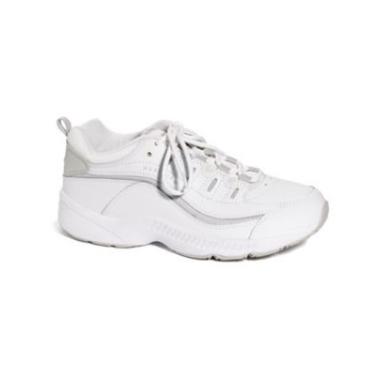 Imagem de Easy Spirit Tênis feminino de caminhada de couro Romy, Couro branco, 40