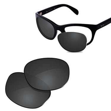 Imagem de Glintbay Lentes de óculos de sol de substituição 100% precisas para RayBan RB4216 56 mm - preto avançado polarizado