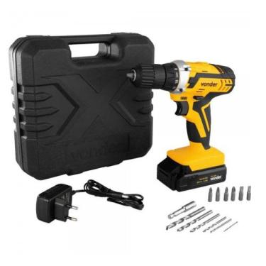 Imagem de Parafusadeira Furadeira 20V 18 Posições LED Bateria Carregador Acessór