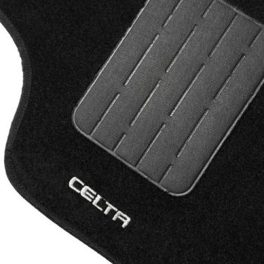 Imagem de Jogo Tapete Carpete Automotivo Celta 2014 Preto 5 Peças - CHEVROLET
