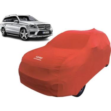 Imagem de Capa Anti Risco Carro Mercedes Glk 500 Suv Com Logo - Mz, Vermelha