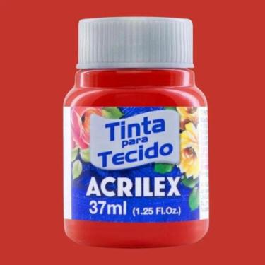 Imagem de Tinta de Tecido Fosca 37ml 583 - Vermelho Tomate - ACRILEX, VERMELHO T