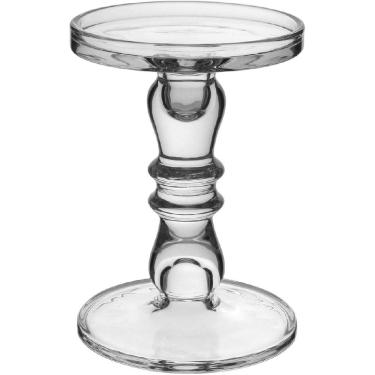 Imagem de CASTIÇAL PORTA VELA DECORATIVO HOME&CO ECO CRYSTAL 19x13x13cm TRANSPARENTE