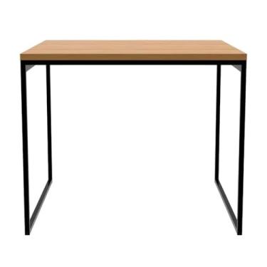 Imagem de Mesa de Sala de Jantar 4 Pessoas Amadeirada(Amadeirado 80x80)