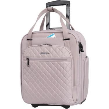 Imagem de Bolsa de Mão com Rodas EMPSIGN Underseat 16" - Rosa Poeira