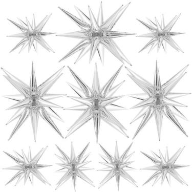 Imagem de Balões Estrela TOTAFAM - Kit com 10 Unidades - Formato Cone