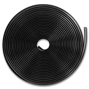 Imagem de Protetor Borda Portas Carro Universal e Bordas Veiculo Universal Carro Preto Fosco 10 Metros