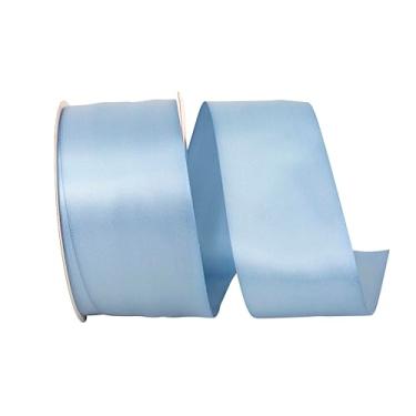 Imagem de Reliant Ribbon Cetim de dupla face – Fita DFS, 6,3 cm x 50 metros, azul francês