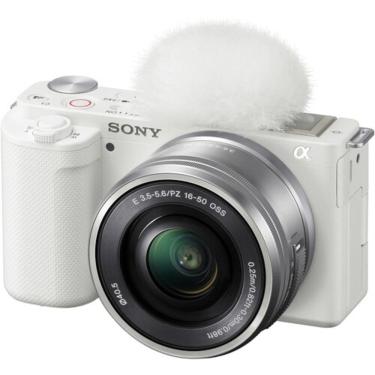 Imagem de Câmera Sony Zv-E10 Mirrorless Kit Com Lente 16-50Mm  Branca 