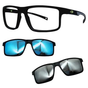 Imagem de Oculos Mormaii 6127 Swap 5 AAS Com 2 Clipons Azul e Prata, Azul, Prata