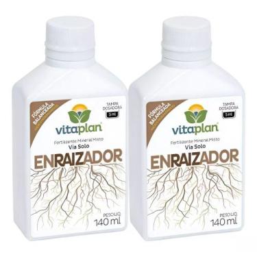 Imagem de Kit 2x Fertilizante Líquido Mineral Enraizador c/ 140ml VITAPLAN - Nut