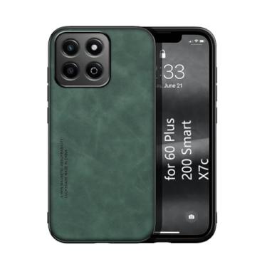 Imagem de Kepuch Silklike Capa para Honor 60 Plus/Honor 200 Smart/Honor X7c - Case Placa de Metal Embutida - Verde
