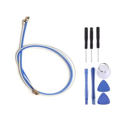 Imagem de 2 peças/conjunto de antena WiFi cabo flexível cabo coaxial peça de reparo para Samsung Galaxy A32 5G A325 A326 azul + branco