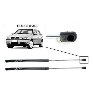 Imagem de Par Amortecedor Tampa Traseira Porta Malas Gol Bola - DanCarros