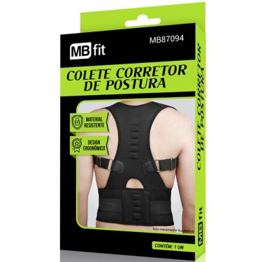 Imagem de Colete Costas Cinta Lombar Postura Corretor Coluna Modela
