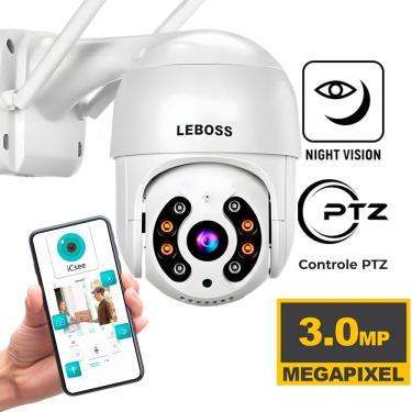 Imagem de Camera de Segurança ip Externa, Speed Dome, Com 2 Antenas, LeBoss - LB-CA215