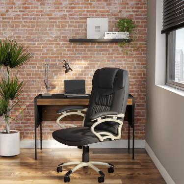 Imagem de Cadeira de Escritório Presidente Giratória Tom Preta