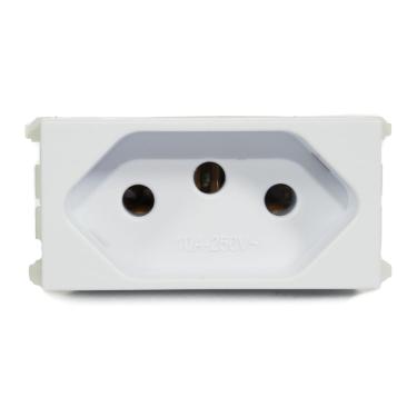 Imagem de Modulo Tomada de Energia 2P + T Refinatto 10A Weg Branco