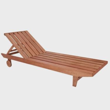 Imagem de Espreguiçadeira Madeira Maciça Maldivas Cedro Rosa