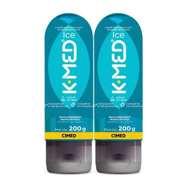 Imagem de Kit 2 Unidades Lubrificante Íntimo K-med Ice 200g