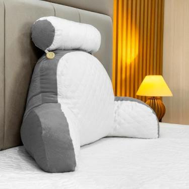 Imagem de Almofada De Descanso Multiuso Ergonômica Travesseiro Lombar (Cinza)