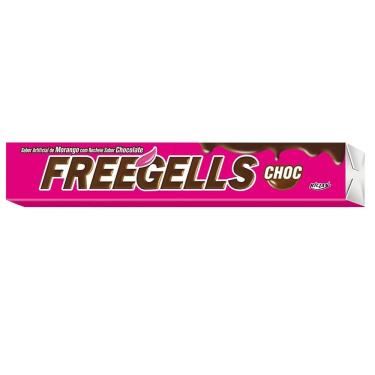 Imagem de Drops Freegells Morango Recheado de Chocolate 27g - Riclan