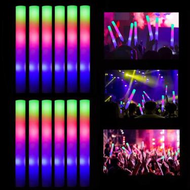 Imagem de Bastões de espuma LED ColorHome Glow Sticks Bulk 52 unidades, 3 modos