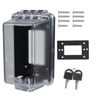 Imagem de PKLIYH Tampa De Tomada De Segurança Para Bebês Com Trava De Chave Para Maior Proteção De Crianças Pequenas, Operação Mais Fácil, Instalação Simples Em 4 Etapas Com Parafusos Incluídos, Adequada Par