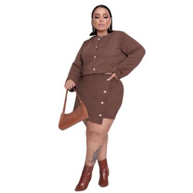 Imagem de Conjunto Blazer E Shorts Saia Plus Size 1 Geração GG Ao G3 - Reyn Stor
