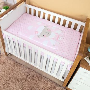 Imagem de Edredom POP para bebê Menino e Menina - Miguel Baby, Ovelha Rosa