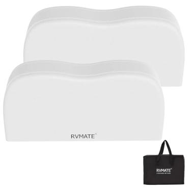 Imagem de RVMATE Capas Para Pneus De Rv, Rodas Eixo Duplo (Pacote Com 2), Compatível 30" A 33" Diâmetro, Duplos Brancas À Prova D'Água E Anti-Uv, Acessórios Par