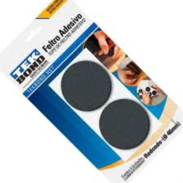 Imagem de Feltro Adesivo Redondo 4pç 4,6cm Tekbond