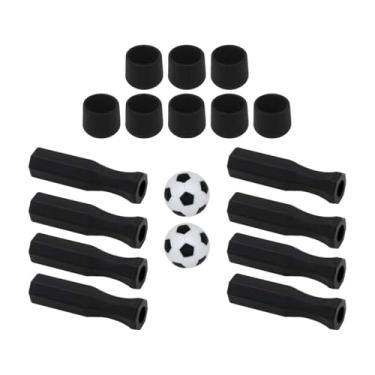 Imagem de kowaku Mesa de pebolim lida com 18pcs/conjunto de acessórios octogonais Tabela de reparo de futebol componentes de manutenção com 2 bolas Caps finais da