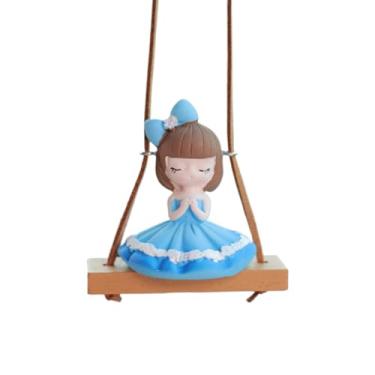 Imagem de Enfeite para pendurar espelho retrovisor de carro bonito e versátil da LXQTAO; ideal para várias configurações, incluindo veículo, quarto, banheiro, escritório e showroom (azul)